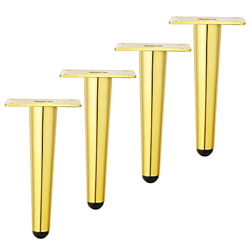 DGDHHSFJDJ Schwarzgoldene Möbelbeine aus Metall – 4er-Pack, 20 cm, Moderne Tischstützbeine für Sofa, Schrank, Schreibtisch, Bett, Stuhl – DIY-Ersatzfüße für die Heimdekoration DGDHHSFJDJ Schwarzgoldene Möbelbeine aus Metall – 4er-Pack, 20 cm, Moderne Tischstützbeine für Sofa, Schrank, Schreibtisch, Bett, Stuhl – DIY-Ersatzfüße für die Heimdekoration von DGDHHSFJDJ