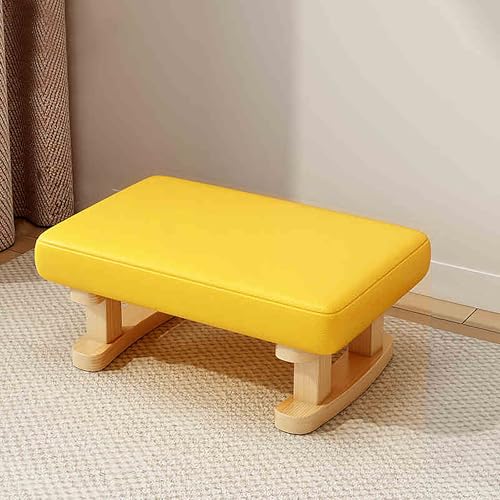 DGDHHSFJDJ Stapelbarer osmanischer Fußhocker, Lederpouf, Mehrzweck-Fußstütze und kleine Couchtischbank für Schlafzimmer, Schlafsaal, Wohnzimmer von DGDHHSFJDJ