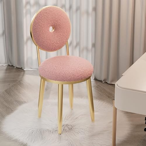 DGDHHSFJDJ Tabouret de coiffeuse - Pouf Rond rembourré Avec dossier, Pieds en métal doré, rembourrage en éponge - Idéal Pour le Salon et la Chambre DGDHHSFJDJ Tabouret de coiffeuse - Pouf Rond rembourré Avec dossier, Pieds en métal doré, rembourrage en éponge - Idéal Pour le Salon et la Chambre von DGDHHSFJDJ