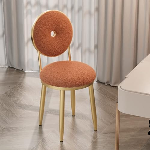 DGDHHSFJDJ Tabouret de coiffeuse - Pouf Rond rembourré Avec dossier, Pieds en métal doré, rembourrage en éponge - Idéal Pour le Salon et la Chambre DGDHHSFJDJ Tabouret de coiffeuse - Pouf Rond rembourré Avec dossier, Pieds en métal doré, rembourrage en éponge - Idéal Pour le Salon et la Chambre von DGDHHSFJDJ