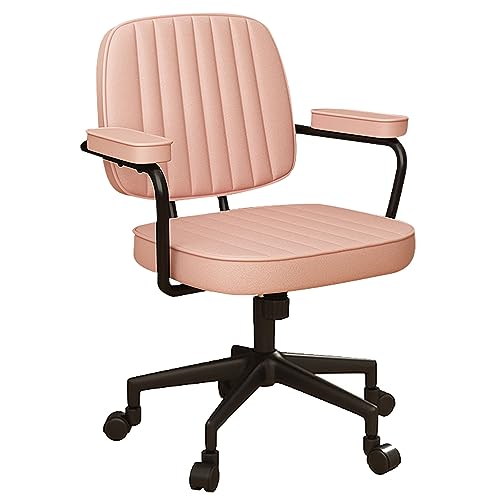 DGDHHSFJDJ Tech Cloth Bürostuhl – Ergonomische mittelhohe Rückenlehne mit verstellbaren Armlehnen, 360°-Drehgelenk, Executive-Computerstuhl mit Rollen für Erwachsene von DGDHHSFJDJ