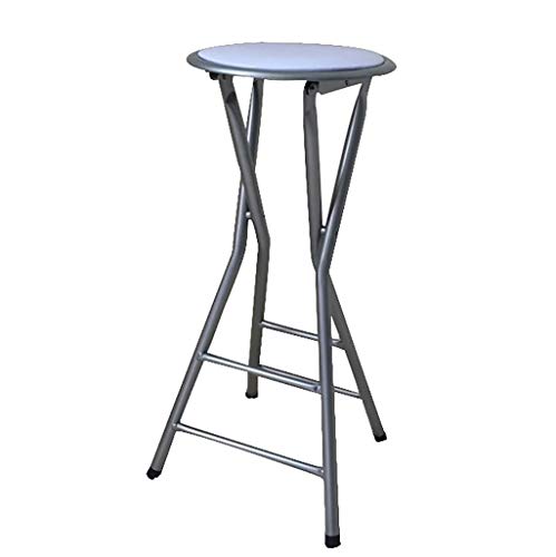 DGDHHSFJDJ Tragbarer, zusammenklappbarer Barhocker, 2er-Set mit PU-Sitzfläche und Armlehne – 33 x 33 x 70 cm Dickes Kissen, Hochstuhl, ideal zum Essen im Haushalt für Erwachsene von DGDHHSFJDJ