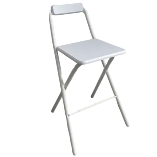 DGDHHSFJDJ Tragbarer, zusammenklappbarer Barhocker aus weißem Rohrholz mit Rückenlehne und Fußstütze – für Campingläden im Freien, Sitzhöhe 75 cm DGDHHSFJDJ Tragbarer, zusammenklappbarer Barhocker aus weißem Rohrholz mit Rückenlehne und Fußstütze – für Campingläden im Freien, Sitzhöhe 75 cm von DGDHHSFJDJ