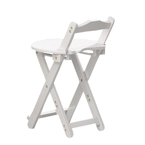 DGDHHSFJDJ Tragbarer Klapphocker für die Küchenbar oder zum Camping im Freien, platzsparender Vintage-Hocker aus Holz, hoher Klapphocker von DGDHHSFJDJ