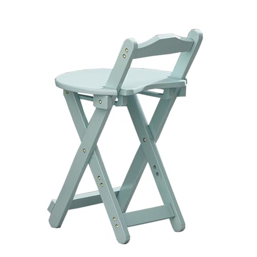 DGDHHSFJDJ Tragbarer Klapphocker für die Küchenbar oder zum Camping im Freien, platzsparender Vintage-Hocker aus Holz, hoher Klapphocker von DGDHHSFJDJ