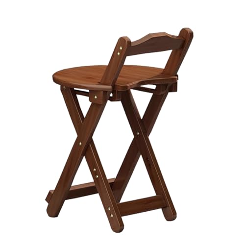 DGDHHSFJDJ Tragbarer Klapphocker für die Küchenbar oder zum Camping im Freien, platzsparender Vintage-Hocker aus Holz, hoher Klapphocker von DGDHHSFJDJ