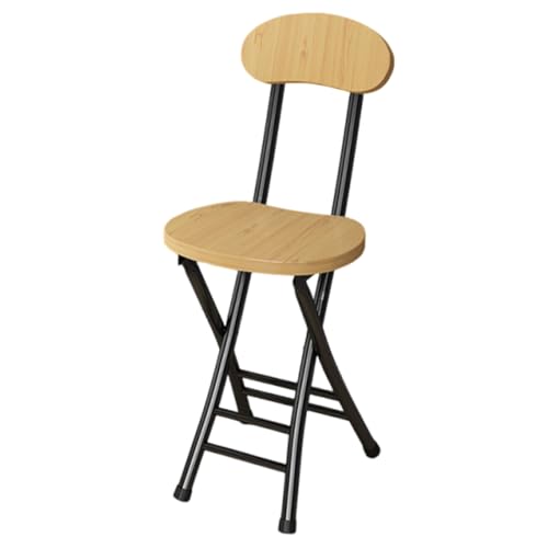 DGDHHSFJDJ Tragbarer Klapphocker mit Rückenlehne – Küchenbar für Esszimmer, Theken und Schlafsäle, zusammenklappbares stabiles Design, Sitzhöhe 47 cm DGDHHSFJDJ Tragbarer Klapphocker mit Rückenlehne – Küchenbar für Esszimmer, Theken und Schlafsäle, zusammenklappbares stabiles Design, Sitzhöhe 47 cm von DGDHHSFJDJ