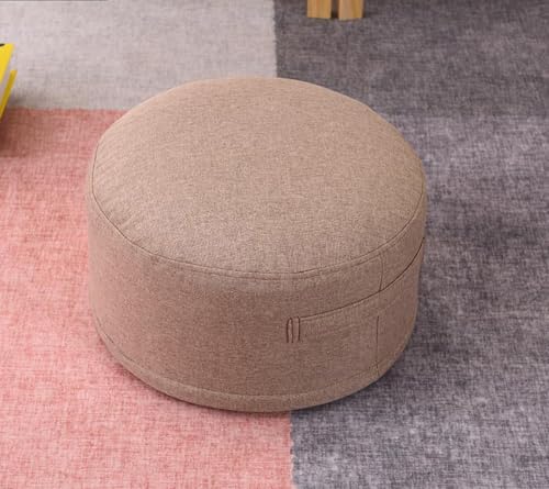 DGDHHSFJDJ Tragbarer runder Leinen-Pouf – vielseitiges Bodenkissen mit Griff, idealer Sofa-Fußhocker für Kinderzimmer, Wohnzimmer und Erkerfensterkissen DGDHHSFJDJ Tragbarer runder Leinen-Pouf – vielseitiges Bodenkissen mit Griff, idealer Sofa-Fußhocker für Kinderzimmer, Wohnzimmer und Erkerfensterkissen von DGDHHSFJDJ