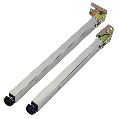 DGDHHSFJDJ Verstellbare, 74 cm Lange, klappbare, ausziehbare Bartischbeine aus silbernem Metall – langlebiges, platzsparendes Design für die Küche zu Hause oder den Außenbereich von DGDHHSFJDJ