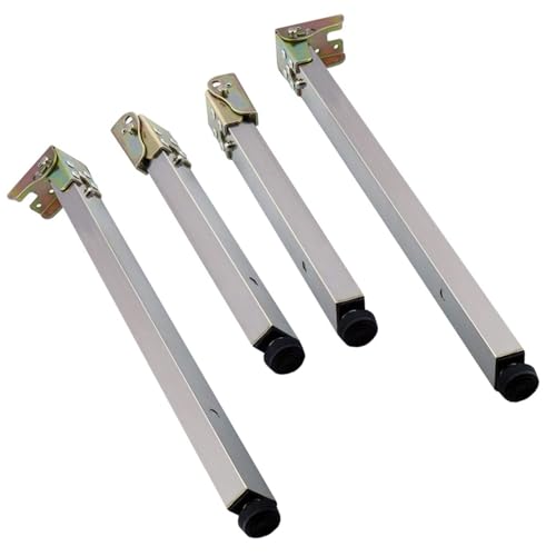 DGDHHSFJDJ Verstellbare, klappbare Tischbeine – 16–47 Zoll Höhe, Edelstahl-Metallstütze für Esstische, Stühle und Schränke – Perfekter Ersatz für Couchtische von DGDHHSFJDJ