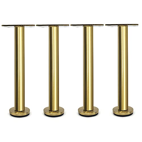 DGDHHSFJDJ Verstellbare Möbelbeine – 4er-Set, silberfarben, 60 cm (24 Zoll), Tisch- und Bettstützbeine für Wohnzimmer, Esszimmer, Schlafzimmer – langlebige Beschläge für die Inneneinrichtung von DGDHHSFJDJ