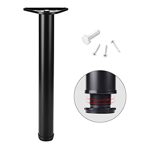 DGDHHSFJDJ Verstellbare Möbelbeine aus Metall, schwarz/weiß, Ersatzbeine für Esstische, Schreibtische und Bartheken, einfache Installation, 5er-Set – perfekt für den Heim- und Bürogebrauch von DGDHHSFJDJ