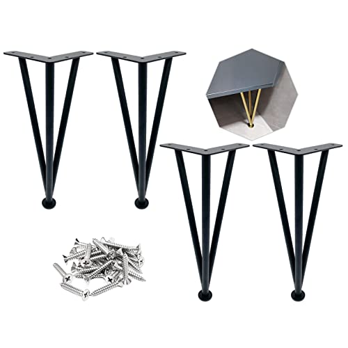 DGDHHSFJDJ Verstellbare Silberne Möbelbeine, 4er-Set – dreieckige Tisch- und Sofa-Ersatzfüße für DIY-Projekte, Moderne Schränke, Schreibtische, Bänke, Nachttische von DGDHHSFJDJ