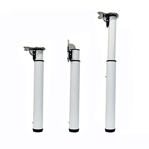 DGDHHSFJDJ Verstellbare Tischbeine aus Metall für Esstische, klappbare Hubbeine, Teleskop-Stützfüße, Schwarz, 50 cm (19,7 Zoll) – Ideal für den Heim- und Bürogebrauch von DGDHHSFJDJ