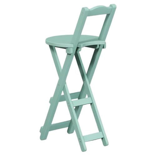 DGDHHSFJDJ Verstellbarer, klappbarer Barhocker aus Bambus, Höhe 45,7 cm bis 76,2 cm, hohe Rückenlehne, kompakter Frühstückssitz mit Fußstütze, tragbarer Küchenthekenstuhl von DGDHHSFJDJ