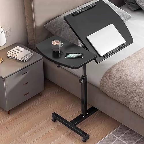 DGDHHSFJDJ Verstellbarer C-förmiger Sofa-Beistelltisch mit Rädern, klappbares Schreibtisch-Design. Lässt Sich vom TV-Tablett in eine Mobile Arbeitsstation am Bett verwandeln von DGDHHSFJDJ