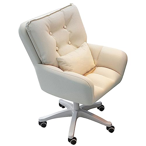 DGDHHSFJDJ Verstellbarer Schminkstuhl – 360° drehbar mit mittelhoher Rückenlehne, stilvoller Büro-/Computer-Schreibtischstuhl für das Wohnzimmer von DGDHHSFJDJ