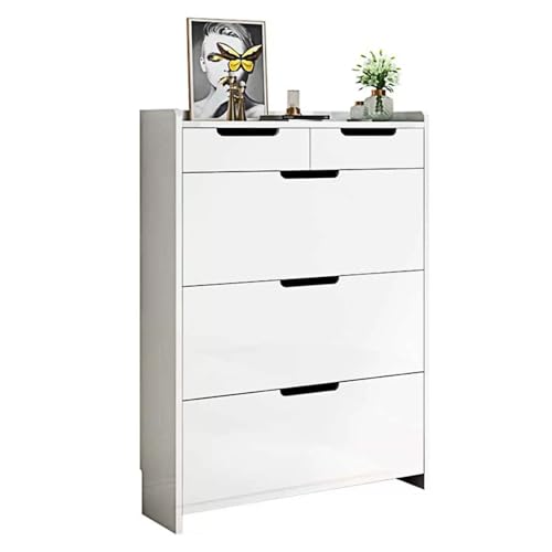 DGDHHSFJDJ Weißer Schuhschrank mit 3 Schubladen, Schuhaufbewahrung für Eingangsbereich, Flur, Wohnzimmer von DGDHHSFJDJ