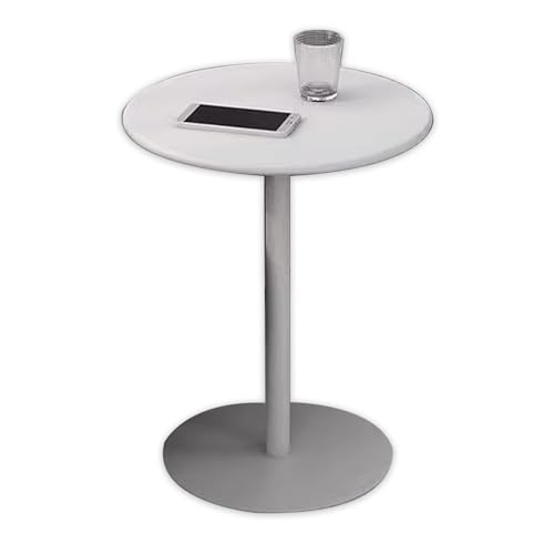 DGDHHSFJDJ Weißer runder Tisch für Cocktails, höhenverstellbar, 50 cm, 72 cm, Metall-Kneipentisch zum Frühstück, Beistelltisch für das Wohnzimmer DGDHHSFJDJ Weißer runder Tisch für Cocktails, höhenverstellbar, 50 cm, 72 cm, Metall-Kneipentisch zum Frühstück, Beistelltisch für das Wohnzimmer von DGDHHSFJDJ