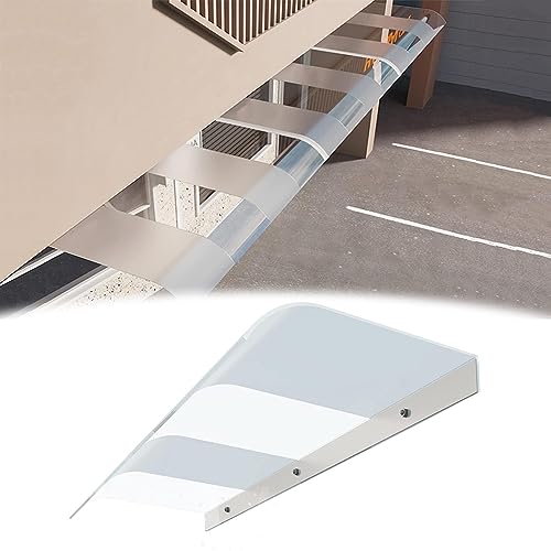 Durchscheinendes, wasserdichtes Türvordach mit UV-Schutz für Veranda und Terrasse. Größen: 40 x 40 cm, 40 x 60 cm, 50 x 80 cm, 50 x 100 cm. Vielseitige Dachabdeckung für Vorder- und Rückseit von DGDHHSFJDJ