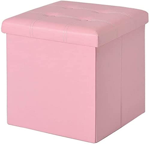 Faltbare Ottoman-Aufbewahrungsbox mit Fußstütze – Gepolsterter Fußhocker mit Deckel, quadratisches Design für Wohnzimmer und Flur. Stilvoller brauner Fußstützenstuhl für Komfort und Platzers von DGDHHSFJDJ