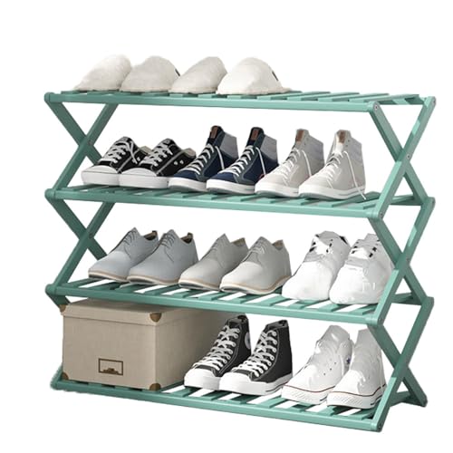 Faltbares Schuhregal aus Bambus, 4/5-stufiger Aufbewahrungs-Organizer für den Eingangsbereich, Kleiderschrank und das Wohnzimmer. Stilvolle Schuhaufbewahrungslösung zum Platzsparen und Aufrä Faltbares Schuhregal aus Bambus, 4/5-stufiger Aufbewahrungs-Organizer für den Eingangsbereich, Kleiderschrank und das Wohnzimmer. Stilvolle Schuhaufbewahrungslösung zum Platzsparen und Aufrä von DGDHHSFJDJ