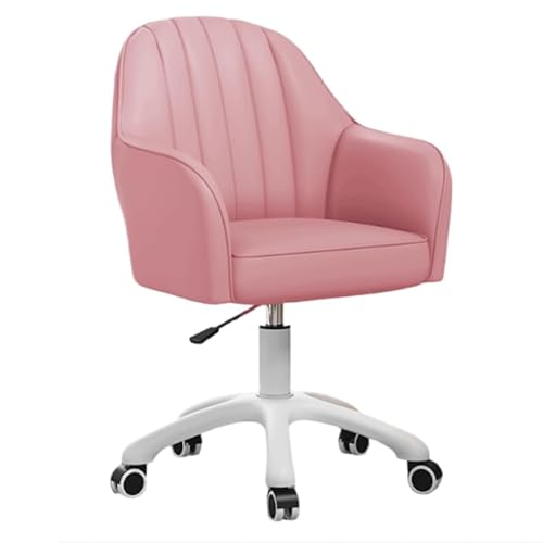 Höhenverstellbarer Bürostuhl für Schlafzimmer, 42–52 cm Verstellbereich, grauer Komfort-Computerstuhl. Drehbares Design mit weichem Kissen, geeignet für den Einsatz im Schlafzimmer und Büro von DGDHHSFJDJ