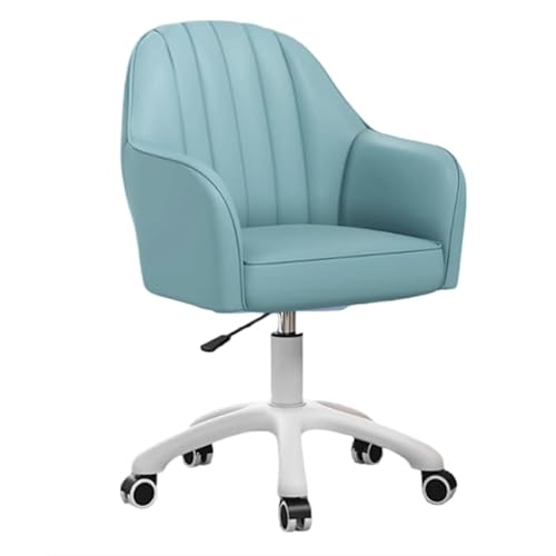 Höhenverstellbarer Bürostuhl für Schlafzimmer, 42–52 cm Verstellbereich, grauer Komfort-Computerstuhl. Drehbares Design mit weichem Kissen, geeignet für den Einsatz im Schlafzimmer und Büro von DGDHHSFJDJ