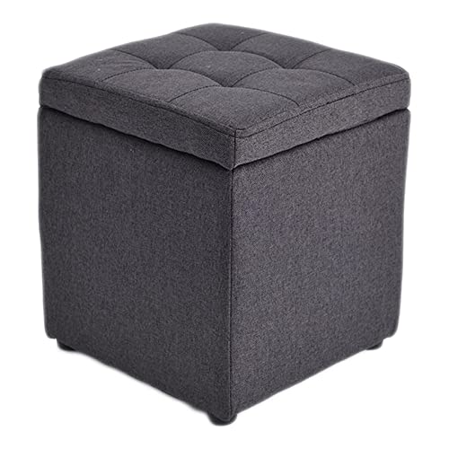 Ottomane mit Stauraum aus grasgrünem Leinen – quadratischer Fußhocker mit verborgenem Stauraum, vielseitiger Sitz aus Leder und Leinen, perfekt für Wohnzimmer und Schlafzimmer – 30 x 30 x 35 Ottomane mit Stauraum aus grasgrünem Leinen – quadratischer Fußhocker mit verborgenem Stauraum, vielseitiger Sitz aus Leder und Leinen, perfekt für Wohnzimmer und Schlafzimmer – 30 x 30 x 35 von DGDHHSFJDJ