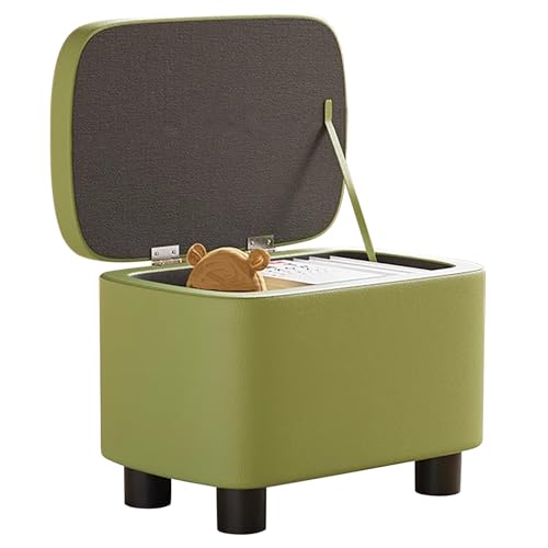 Stilvoller Fußhocker aus Leder für Wohnzimmer und Schlafzimmer – vielseitiger Frisiertischhocker mit Stauraum, Sitzpouf, Ottomane, Bank, 40 x 28 x 25 cm, perfekter Schminkstuhl und Fußstütze Stilvoller Fußhocker aus Leder für Wohnzimmer und Schlafzimmer – vielseitiger Frisiertischhocker mit Stauraum, Sitzpouf, Ottomane, Bank, 40 x 28 x 25 cm, perfekter Schminkstuhl und Fußstütze von DGDHHSFJDJ