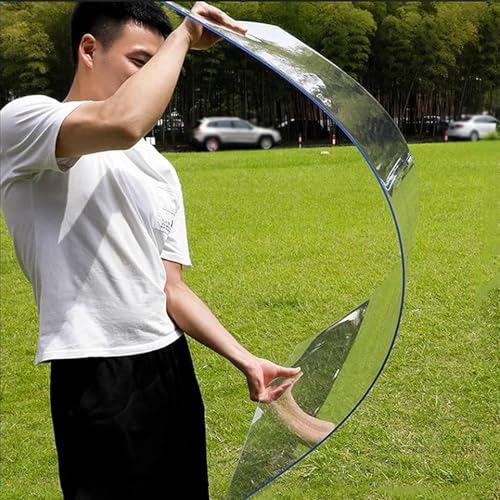 Transparente, Massive Acryl-Kunststoffplatte, 1,5 mm, Polycarbonat-Dachplatte für Gewächshausüberdachungen, Carports, Stadien, Bushaltestellen – UV-Schutz, regenfeste Dachabdeckung von DGDHHSFJDJ