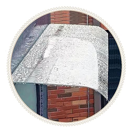 Transparentes Türvordach, Regenschutz und Sonnenschutz für die Haustür, Terrasse und Veranda, gewölbte Polycarbonat-Abdeckung, unsichtbare Pavillon-Markisen, 40 x 140 cm von DGDHHSFJDJ