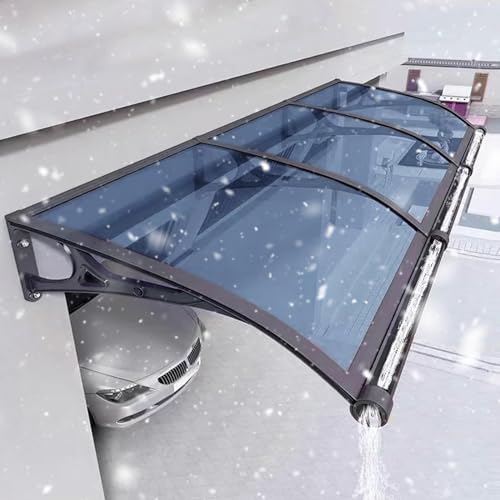 Türvordach für den Außenbereich – Terrassenüberdachung aus Polycarbonat für Fenster und Türen, UV- und Regenschutz, Aluminiumhalterung, Braun, 80 x 100 cm Türvordach für den Außenbereich – Terrassenüberdachung aus Polycarbonat für Fenster und Türen, UV- und Regenschutz, Aluminiumhalterung, Braun, 80 x 100 cm von DGDHHSFJDJ