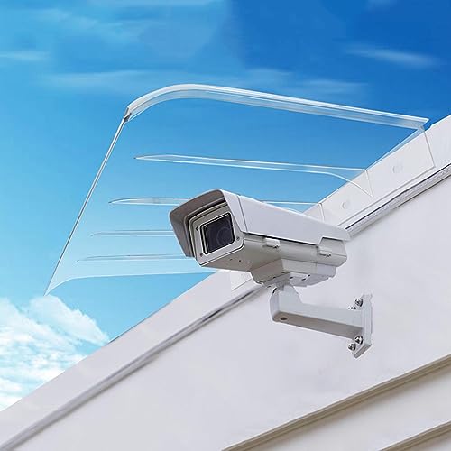 Unsichtbare Türfenstermarkise, 3 mm Dickes, transparentes Polycarbonat-Vordach für Außeneingang, Balkon und Veranda, Regenschutzabdeckung, 40 x 100 cm von DGDHHSFJDJ