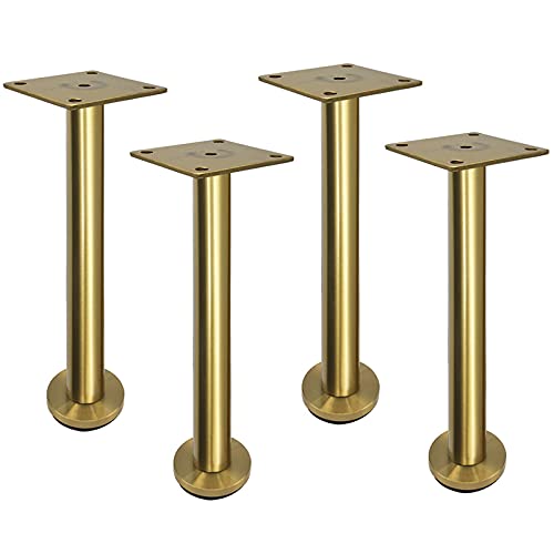 Verstellbare Möbelbeine aus Edelstahl, 4er-Set, Metall-Tisch-/Schreibtisch-/Sofa-Ersatzbeine mit Schrauben für Badezimmerschrank, Couchtisch, TV-Schrank, 32 cm/12,6 Zoll, goldene Stützbeine Verstellbare Möbelbeine aus Edelstahl, 4er-Set, Metall-Tisch-/Schreibtisch-/Sofa-Ersatzbeine mit Schrauben für Badezimmerschrank, Couchtisch, TV-Schrank, 32 cm/12,6 Zoll, goldene Stützbeine von DGDHHSFJDJ