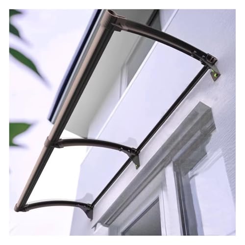 Wasserdichtes Türvordach, UV-Schutzmarkise für Garten, Terrasse und Veranda, großes Waschbeckendesign, langlebige Aluminiumstütze, 150 x 110 cm von DGDHHSFJDJ