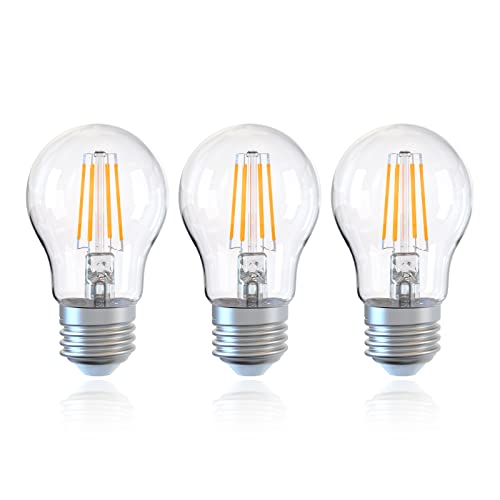 DGE Glühbirne E27, Dimmbare Energiesparlampe 6W (entspricht 60W), A60 LED Birnen 2700K Warmweiß, Glühbirnen 600LM, 3er-Pack… von DGE