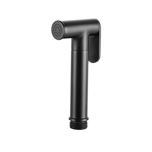 1 Stück Messing Bidet Wasserhahn Handheld Bidet Sprayer Set Handbrause Badezimmer Sprayer Hygienische Dusche (Color : Round Black, Size : G1/2) von DGFGMAATU