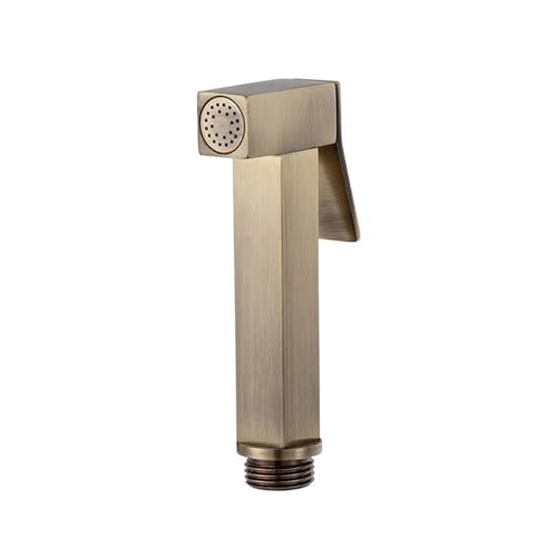 1 Stück Messing Bidet Wasserhahn Handheld Bidet Sprayer Set Handbrause Badezimmer Sprayer Hygienische Dusche (Color : Square Bronze, Size : G1/2) von DGFGMAATU