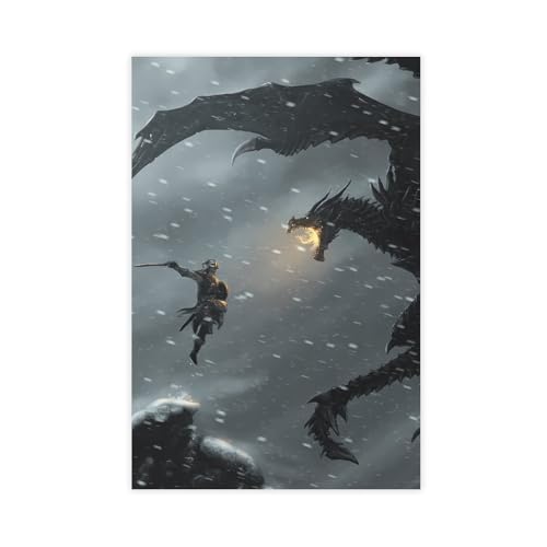 DGFRE Skyrim Game Leinwandposter im Unrahmen-Stil, 30 x 45 cm DGFRE Skyrim Game Leinwandposter im Unrahmen-Stil, 30 x 45 cm von DGFRE
