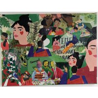 Collage-Gemälde Auf Gespannter Leinwand 3013 von DGFaitmain