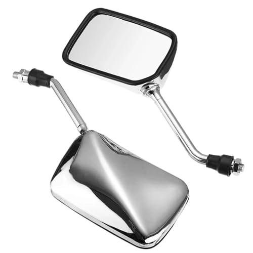 DGHBNP Motorrad-Seitenspiegel Motorrad Spiegel Set Motorrad Lenker Seite Spiegel Rückspiegel Fit Für Honda CB400 VTEC CB-1 VTR250 CB VTR 400 CB750 von DGHBNP