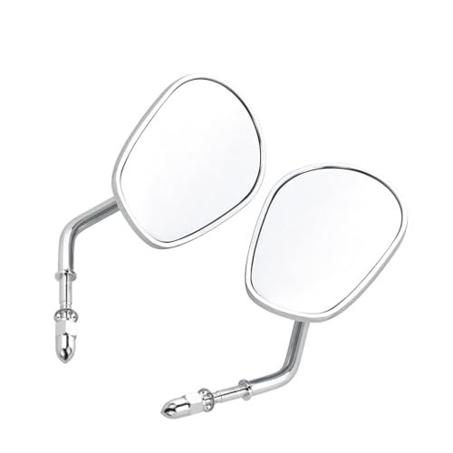 DGHBNP Motorrad-Seitenspiegel Motorrad Spiegel Set Motorrad Rückspiegel Seite Spiegel 8mm Gewinde Spiegel Fit Für Harley Touring Softail Dyna Sportster XL Cruiser von DGHBNP