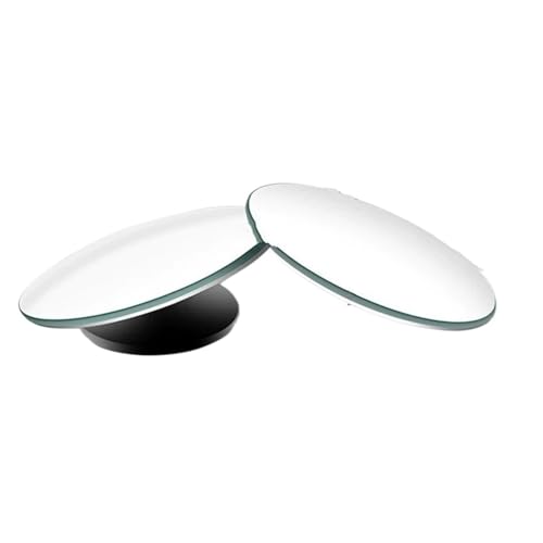 DGHBNP Motorrad-Seitenspiegel Motorrad Spiegel Set Motorrad Toter Winkel Rückspiegel Winkel Einstellbar Kleiner Runder Spiegel 360° Drehung Rückwärts Hilfs(Circular 50mm) von DGHBNP