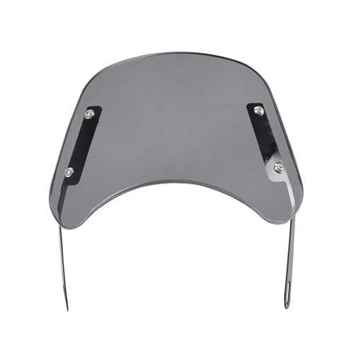 DGHBNP Windschutzscheibe Motorrad Windabweiser 6,5 "-9,45" UniversalMotorcycle Scheinwerfer Windschutzscheibe Windabweiser Windschutzscheibe(Grey B Style) von DGHBNP