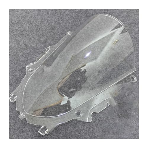 Windschutzscheibe Motorrad Windabweiser Motorrad Windschutzscheibe Windschutz Double Bubble Für Yamaha YZF R3 R25 2019 2020 2021 2022 2023 Vorne Windabweiser(Transparent) von DGHBNP