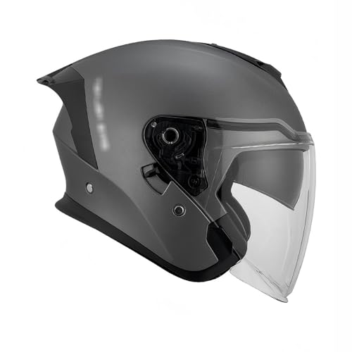 DGHKB Jethelm Für Roller,Motorrad-Halbhelm,Mopedhelm,Leichtes Belüftung Design,DOT-Geprüft,Für Unisex-Motorräder Erwachsene A,L von DGHKB
