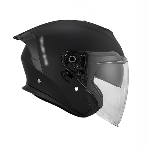 DGHKB Jethelm Für Roller,Motorrad-Halbhelm,Mopedhelm,Leichtes Belüftung Design,DOT-Geprüft,Für Unisex-Motorräder Erwachsene B,M von DGHKB
