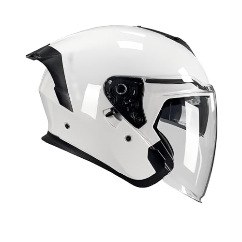 DGHKB Jethelm Für Roller,Motorrad-Halbhelm,Mopedhelm,Leichtes Belüftung Design,DOT-Geprüft,Für Unisex-Motorräder Erwachsene D,M von DGHKB