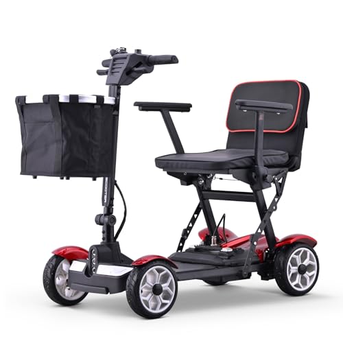 DGHKB Mobilitätsroller,Leichte,Zusammenklappbare Mobilitätsroller,Mobilitätsroller Mit 4 Rädern,Zusammenklappbar/Leicht,Für Ältere Menschen Mit Behinderung red DGHKB Mobilitätsroller,Leichte,Zusammenklappbare Mobilitätsroller,Mobilitätsroller Mit 4 Rädern,Zusammenklappbar/Leicht,Für Ältere Menschen Mit Behinderung red von DGHKB